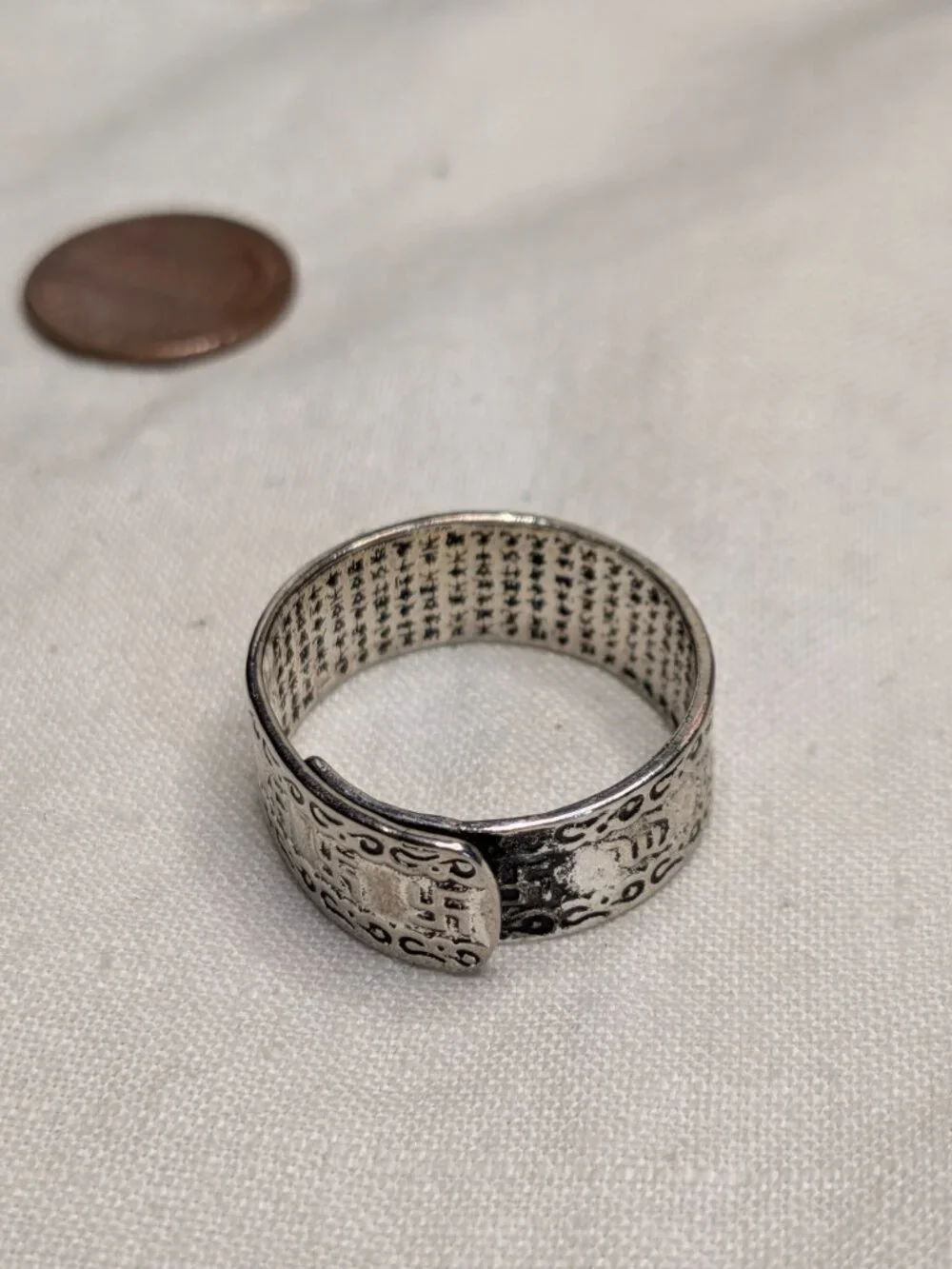Heart Sutra Pixiu 990 Silver Protection Ring